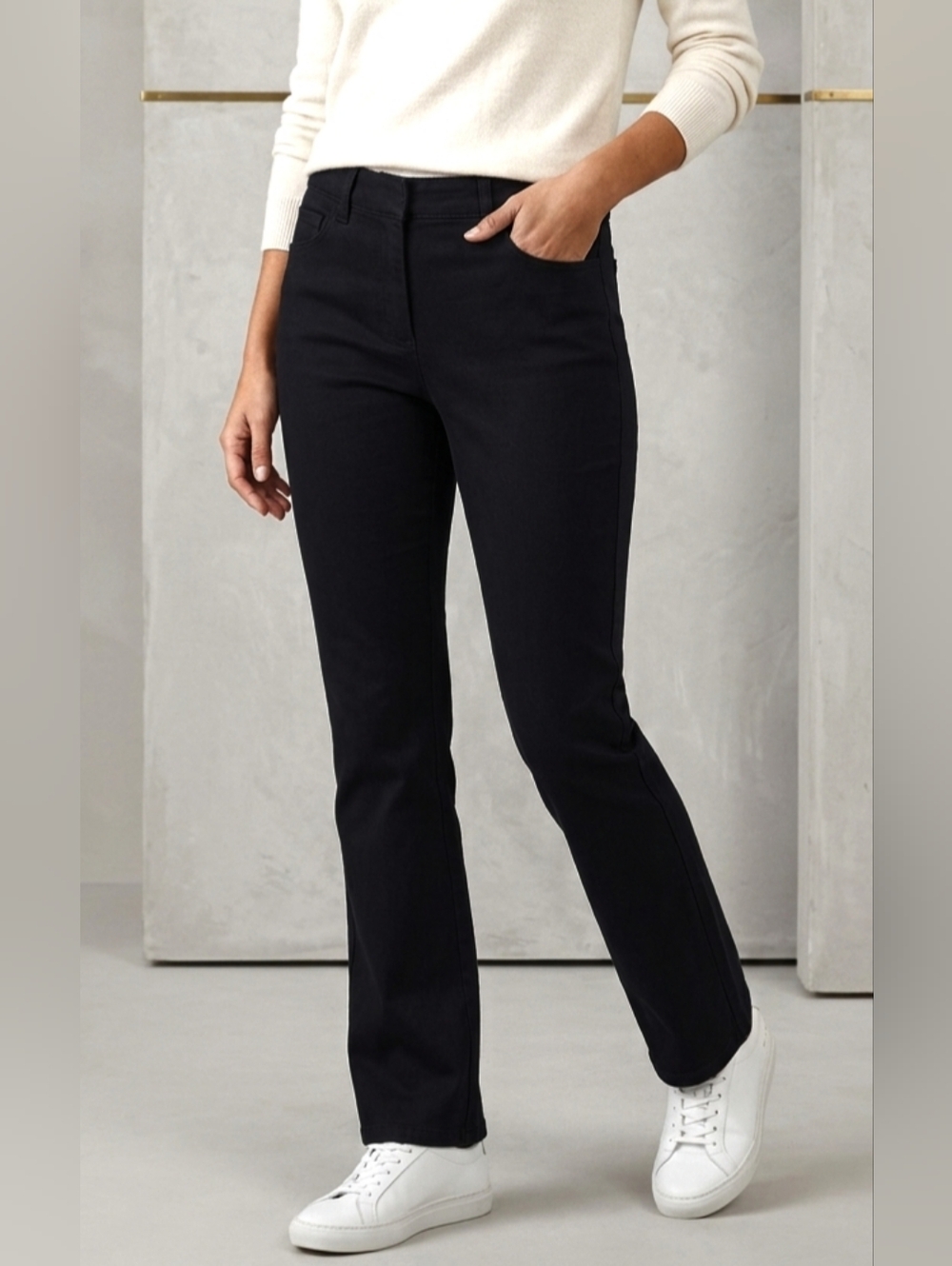 5 For $25✨️Rock N Karma Womens Medium/Large Black Faux Denim Black Jeans Pant